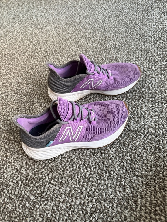 New Balance Women's Purple and Gray Athletic Sneakers - Picture 2 of 4